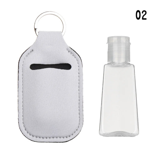 30ml New Empty Hand Sanitizer Bottle Portable Keychain Holder Reusable