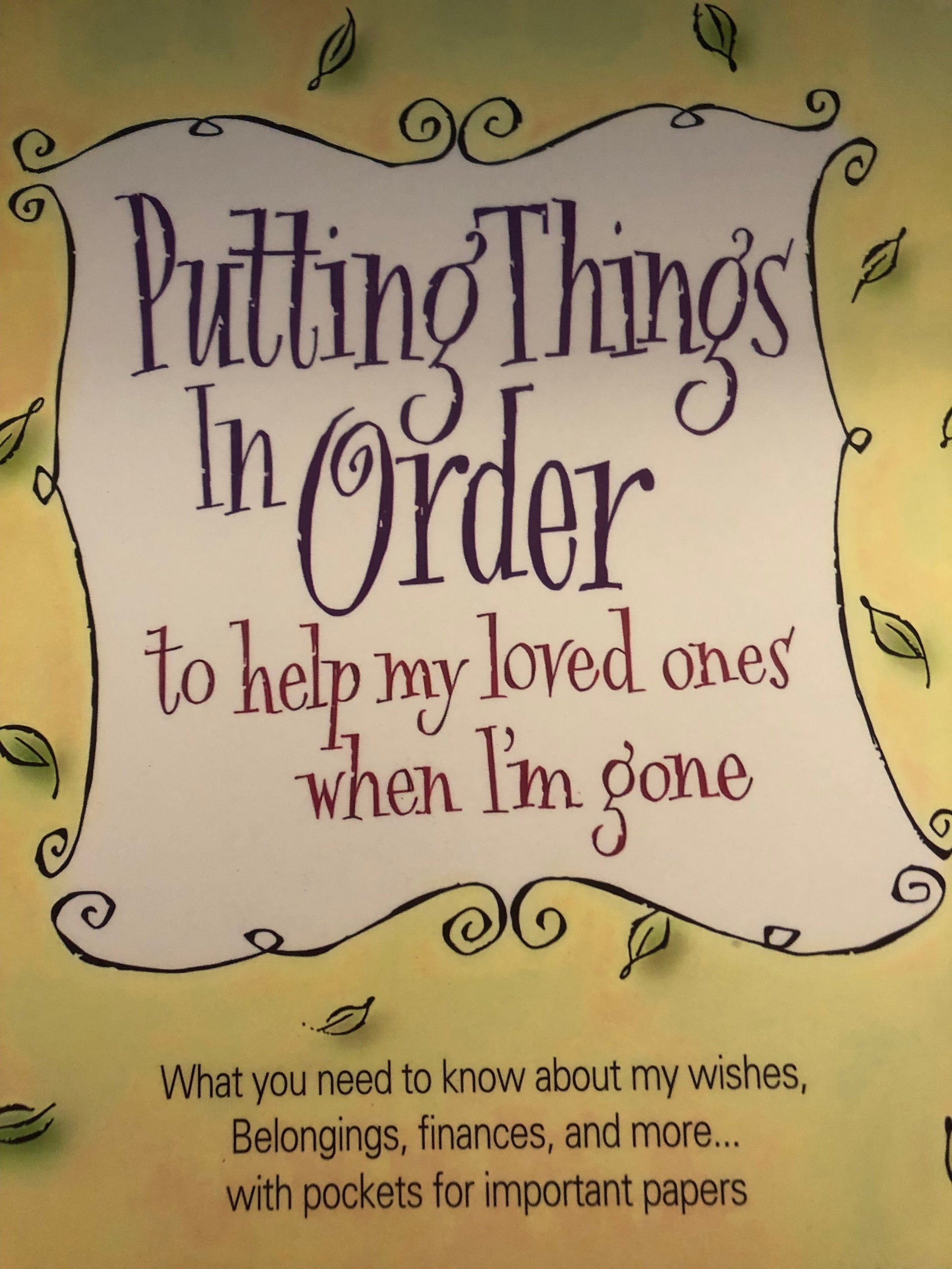 Putting Things in Order