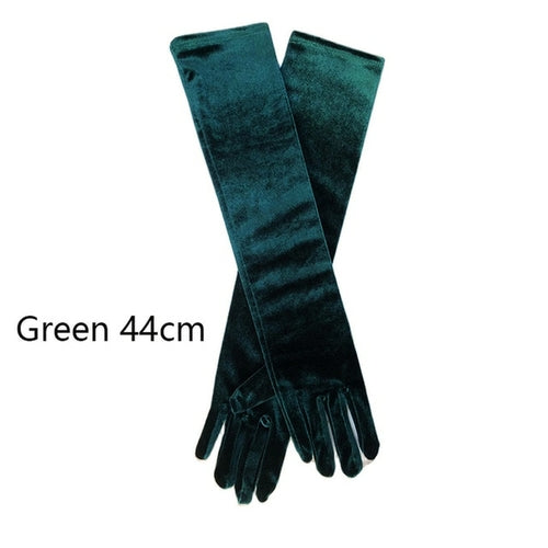 Multicolor 3 Lengths Noble Banquet Style Women Gold Velvet Long Dinner