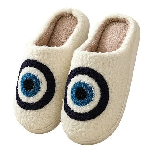 New Christmas Elk Cotton Slippers For Men Women Lovely Cartoon Home
