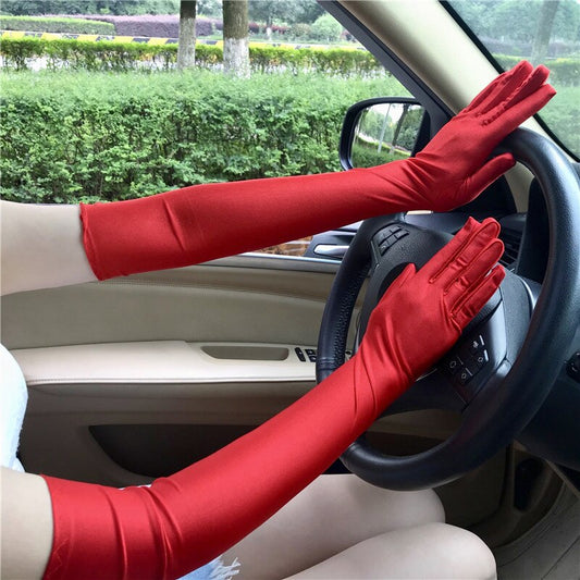 Summer Women Long Gloves | Gloves Long Sunscreen Silk | Long Gloves