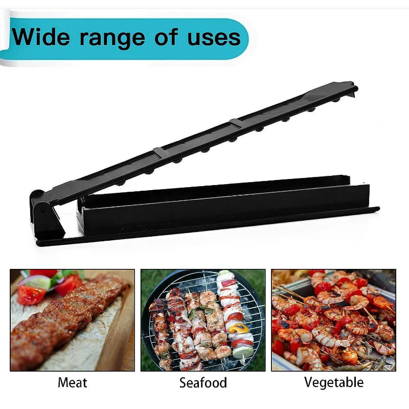 New Single Row Kebab Maker Bbq Meat Skewer Machine Kebab Press Maker