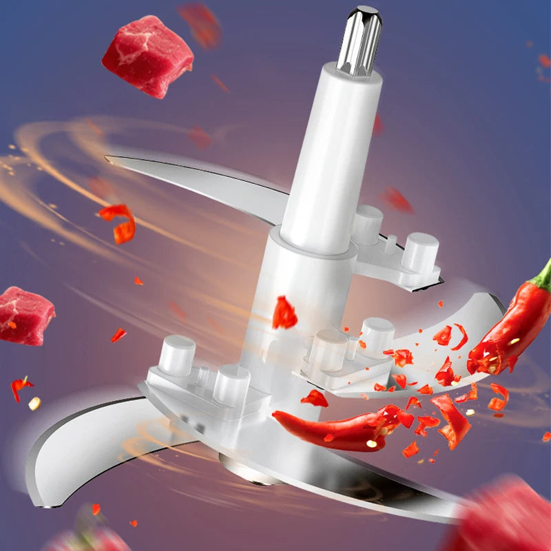 2L Capacity Stainless Steel 304 Electric Chopper Meat Grinder Mincer
