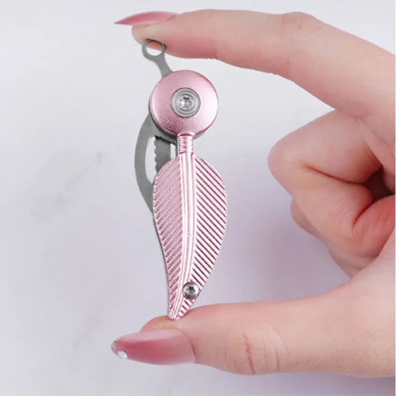 Mini Knife Foldknife Keychain Outdoor Rescue Folding Feather Folding