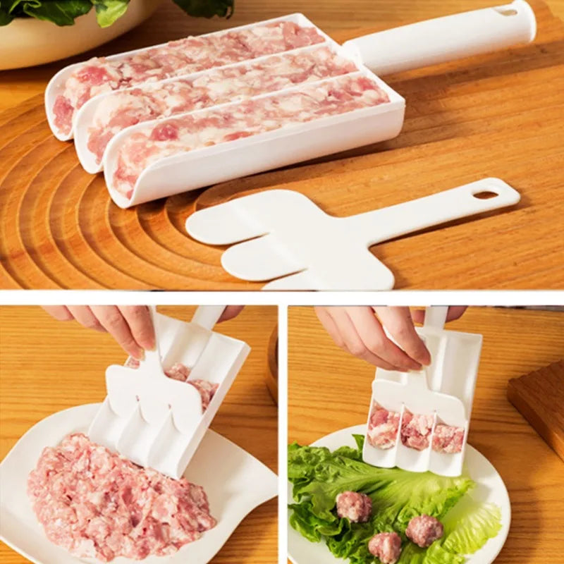 Creative Kitchen Three Four Rice-meat Dumplings Maker Fish Ball