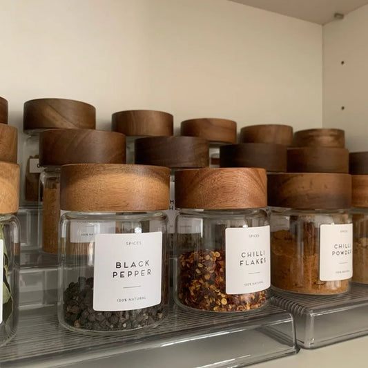 Personalized label，Pantry Labels Basic,HERBS & SPICES，- Printed