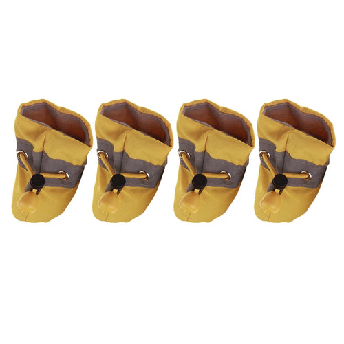 4pcs/set Waterproof Pet Dog Shoes Anti-slip Rain Snow Boot Footwear