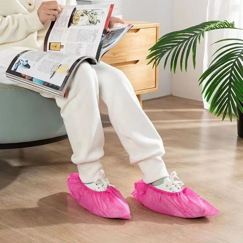 Disposable Boot & Shoe Covers 100PCS Non-Slip Water Resistant