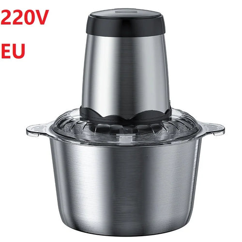 2L Capacity Stainless Steel 304 Electric Chopper Meat Grinder Mincer