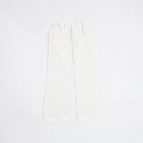 Punk Long Gloves Retro 45cm Velvet Performance Mittens Evening Dress