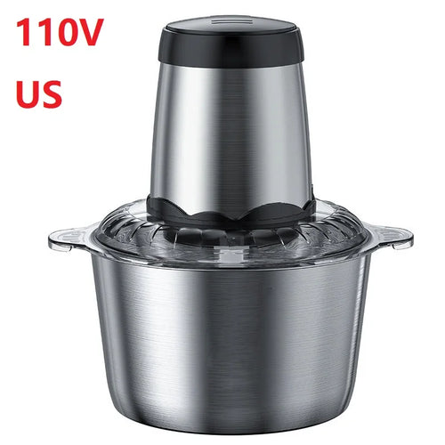 2L Capacity Stainless Steel 304 Electric Chopper Meat Grinder Mincer