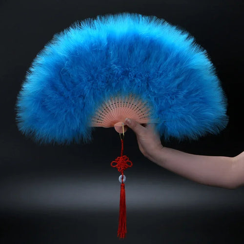 Peacock Feather Fan 1920s Great Gatsby Theme Party Dance Accessories