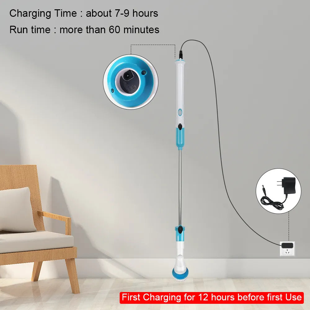Motorcycle Brush Washer Cordless Electric Car Hubcaps Tire Wash