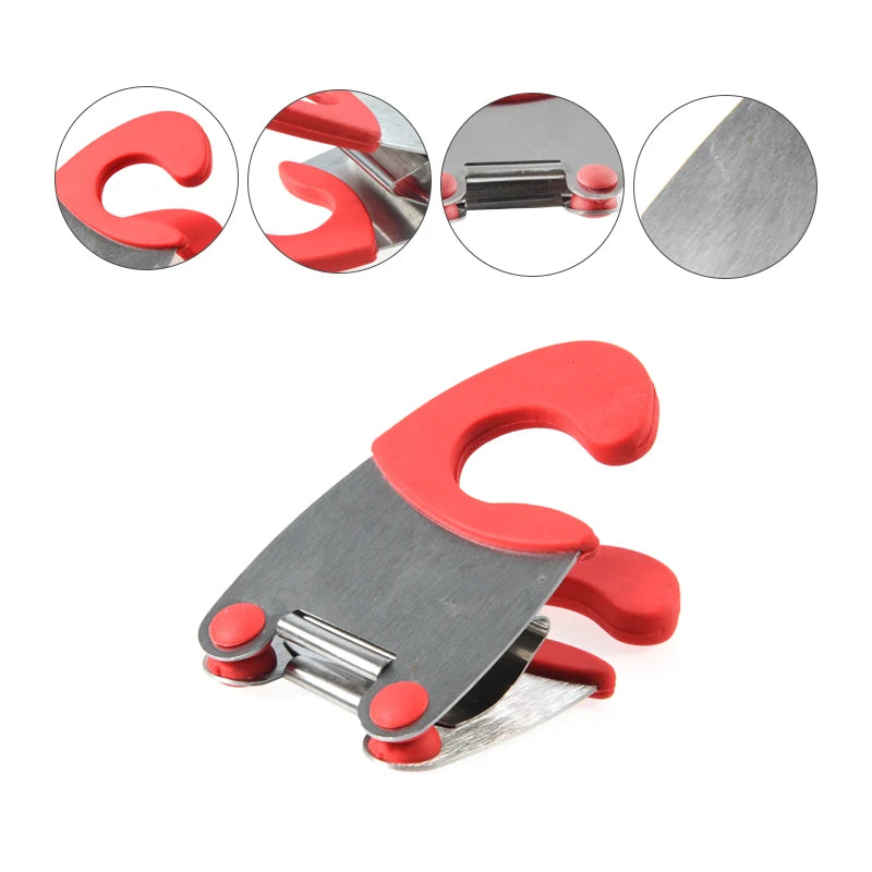 1Pcs Stainless Steel Pot Side Clips Anti-scalding Spoon Holder Kitchen