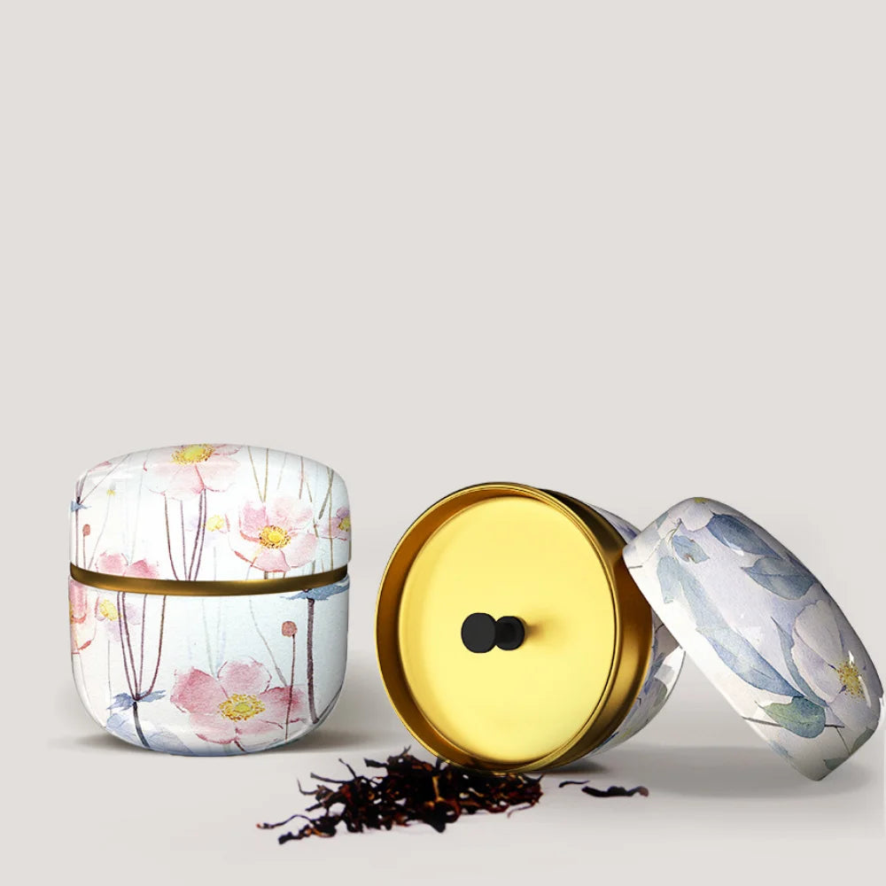 Tea Caddy Tea Box Containers Candle Cans Coffee Candy Snacks Small Tin