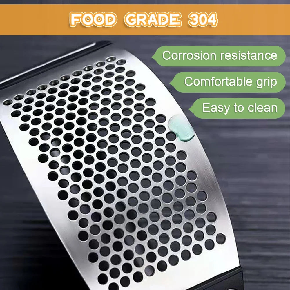 Stainless Steel Garlic Press Garlic Crusher Manual Garlic Mincer