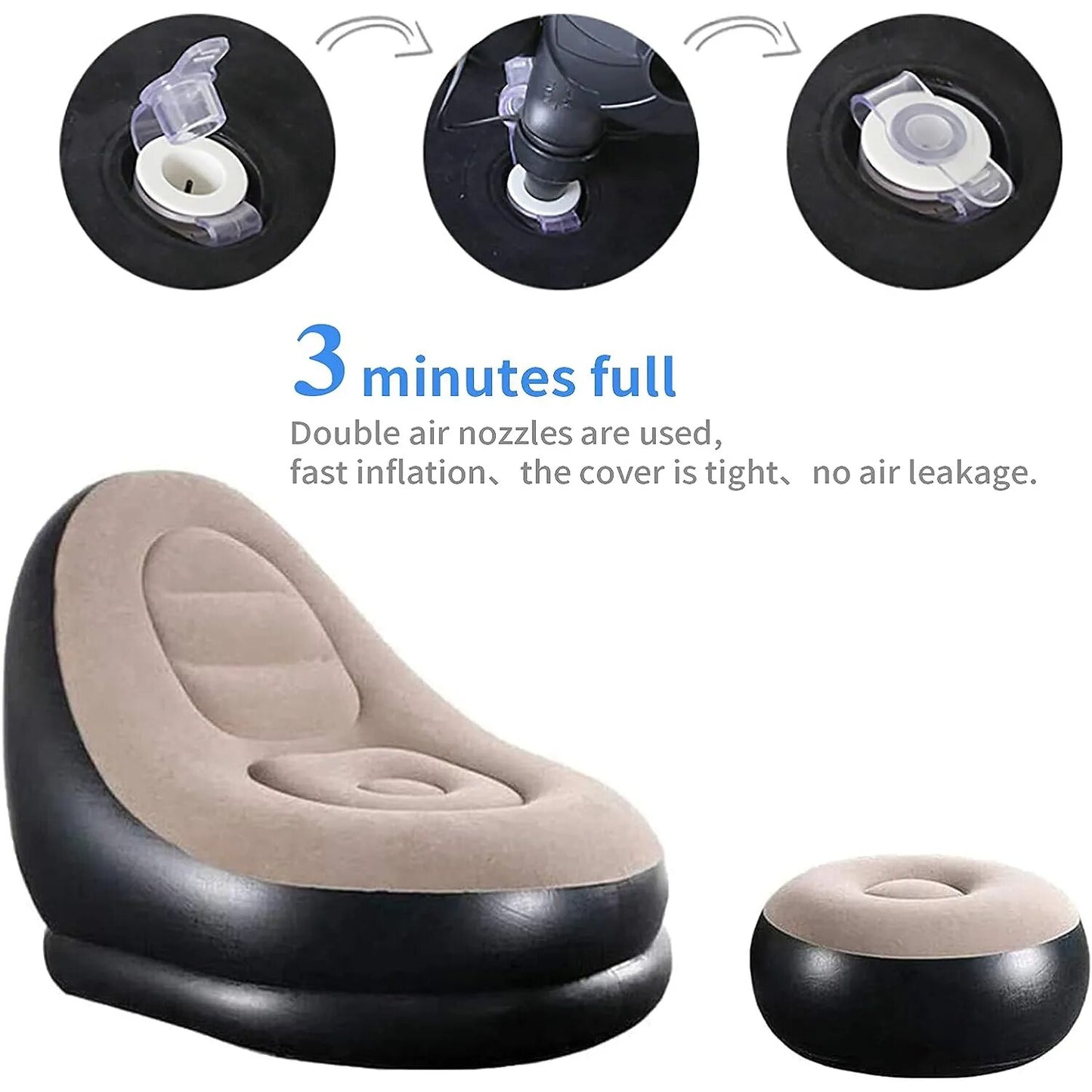 Lazy BeanBag Sofas Cover Chair No Filler Lounger Seat Bean Bag Pouf