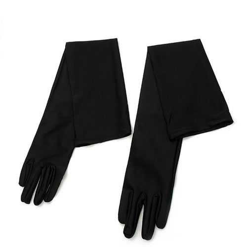 Satin Women Long Gloves Driving Gloves Female Elbow Summer Sun