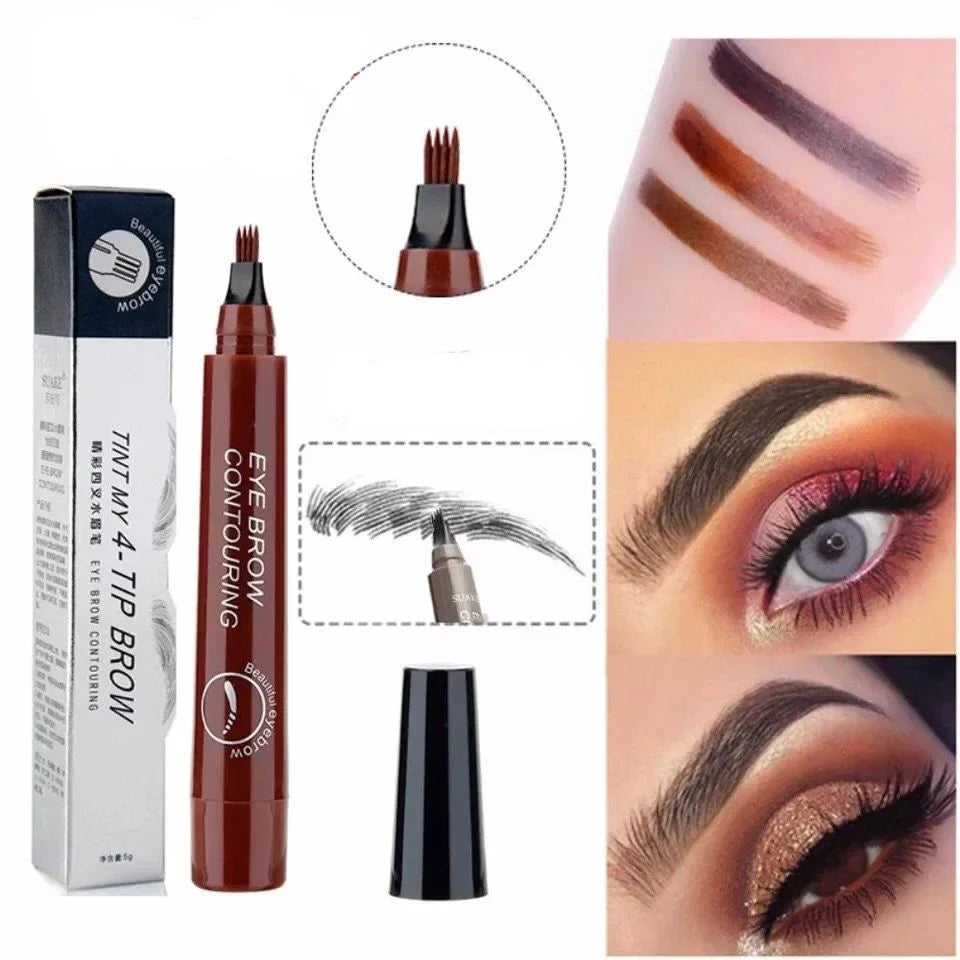 4 Point Eyebrow Pencil 4 Prong Tip Eyebrow Pen 4 Fork Eyebrow Pencil