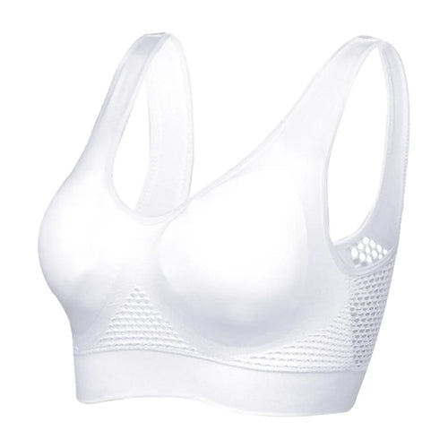 Breathable Women's Tops Hollow Out Sports Bras Gym Running Fitness