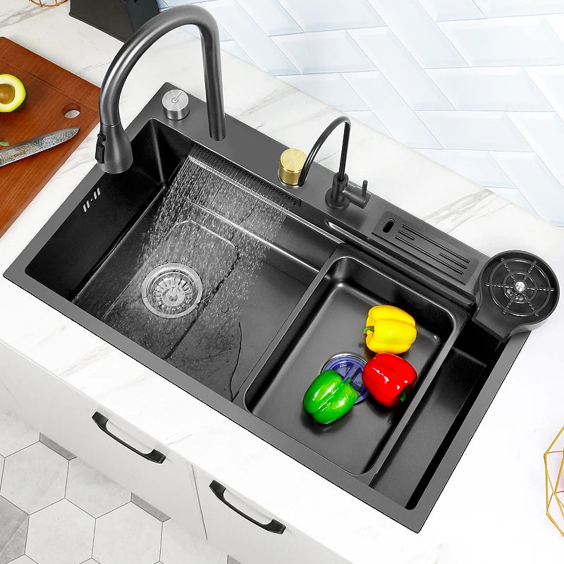 Kitchen Sink Waterfall Sink for Kitchen Stainless Steel Sink Single