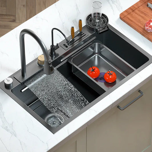 Kitchen Sink Waterfall Sink for Kitchen Stainless Steel Sink Single