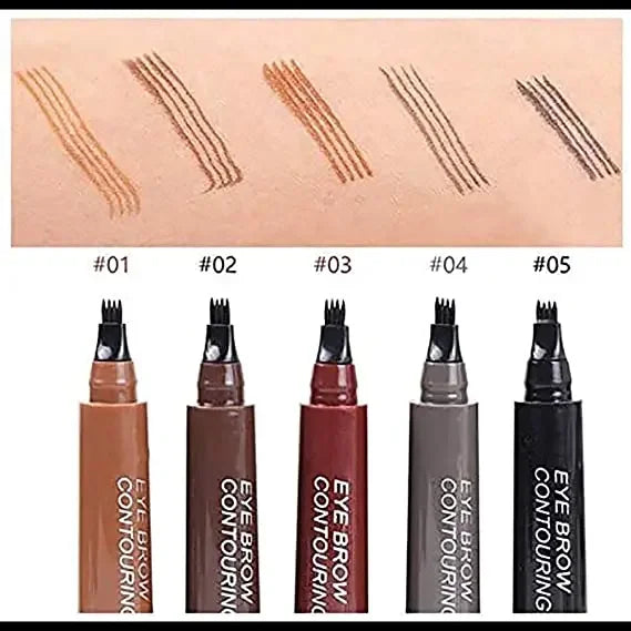 4 Point Eyebrow Pencil 4 Prong Tip Eyebrow Pen 4 Fork Eyebrow Pencil