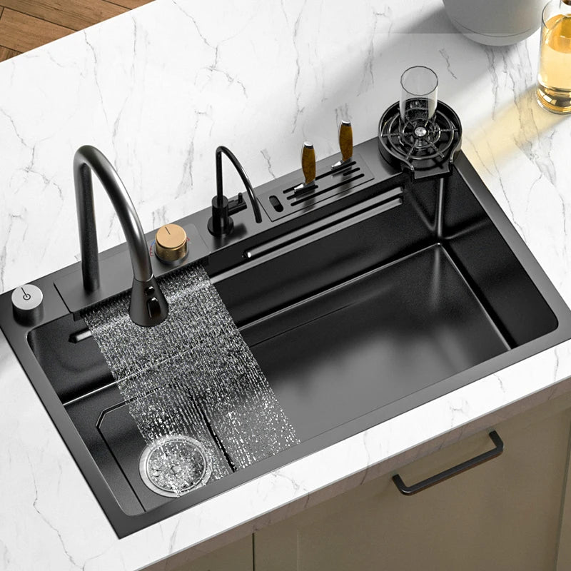 Kitchen Sink Waterfall Sink for Kitchen Stainless Steel Sink Single