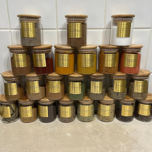 Personalized label，Pantry Labels Basic,HERBS & SPICES，- Printed