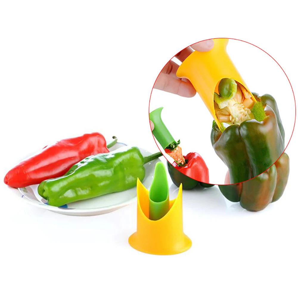2PCS Slicer Vegetable Cutter Random Pepper Fruit Tools Cooking Device