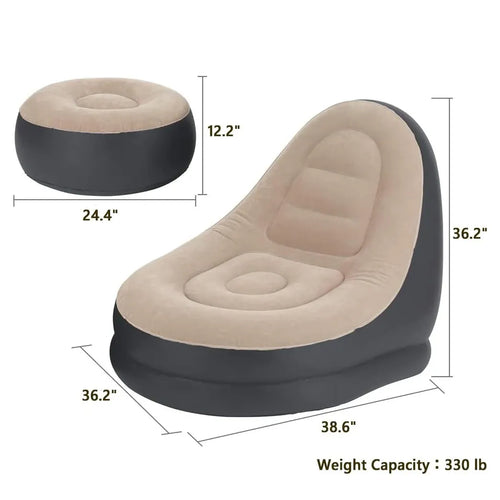 Lazy BeanBag Sofas Cover Chair No Filler Lounger Seat Bean Bag Pouf