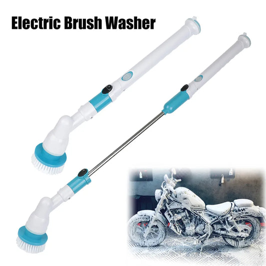 Motorcycle Brush Washer Cordless Electric Car Hubcaps Tire Wash