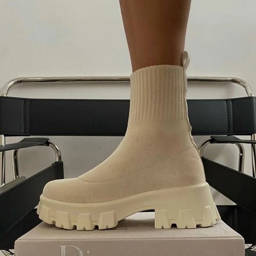 2022 Autumn Winter New Couple Socks Shoes Women Thick-soled Casual