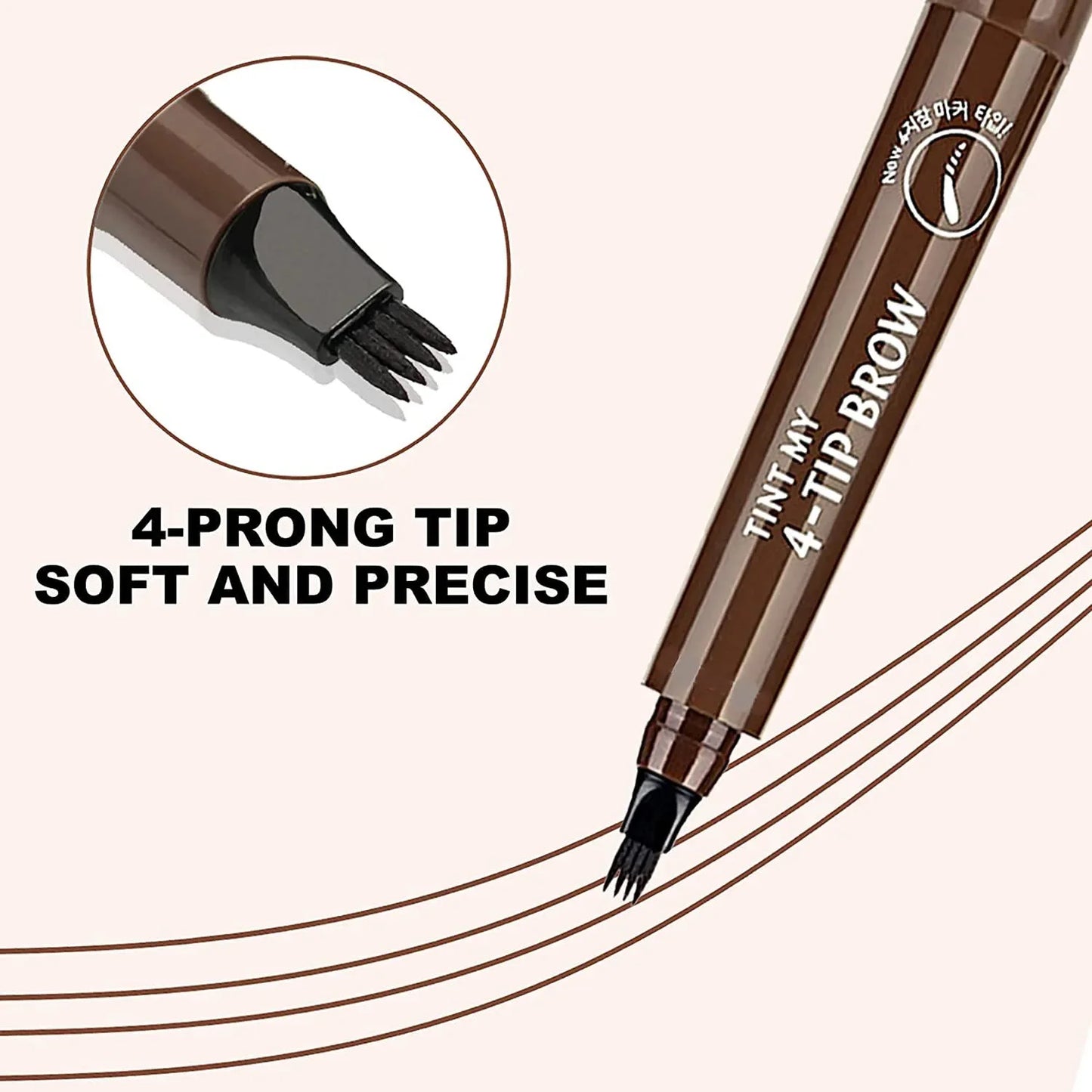 4 Point Eyebrow Pencil 4 Prong Tip Eyebrow Pen 4 Fork Eyebrow Pencil