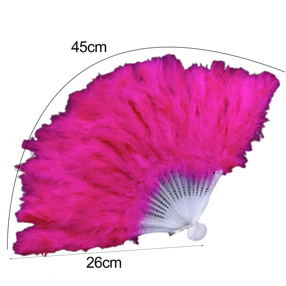 Pretty Hand Held Fan Fine Texture Show Props Fashion Faux Peacock