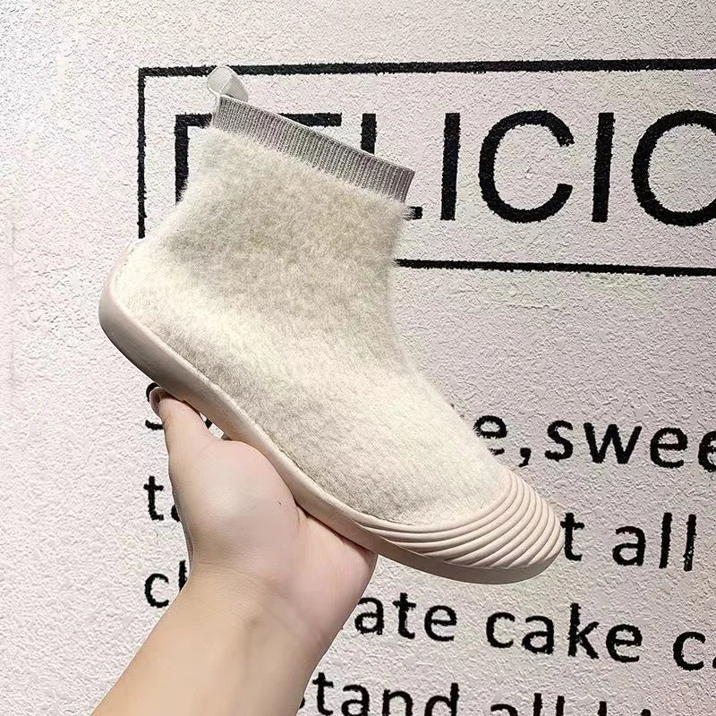 Women's Elastic Socks, Shoes, Autumn And Winter New Korean Version