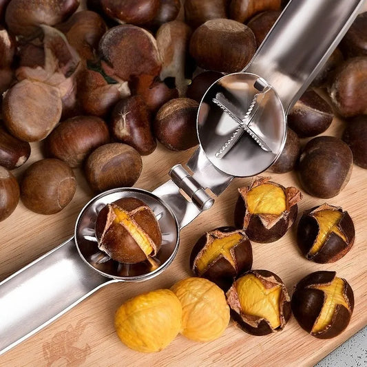 2 in 1 Stainless Chestnut Machine Kitchen Accessories Chestnut Sheath
