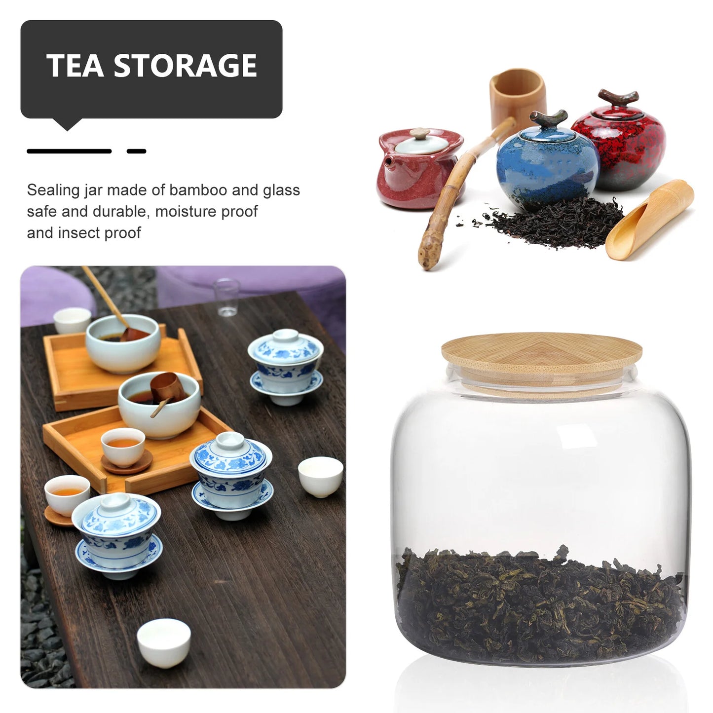 Terrarium Spaghetti Jar Lid Glass Cereal Containers Storage Large Jars