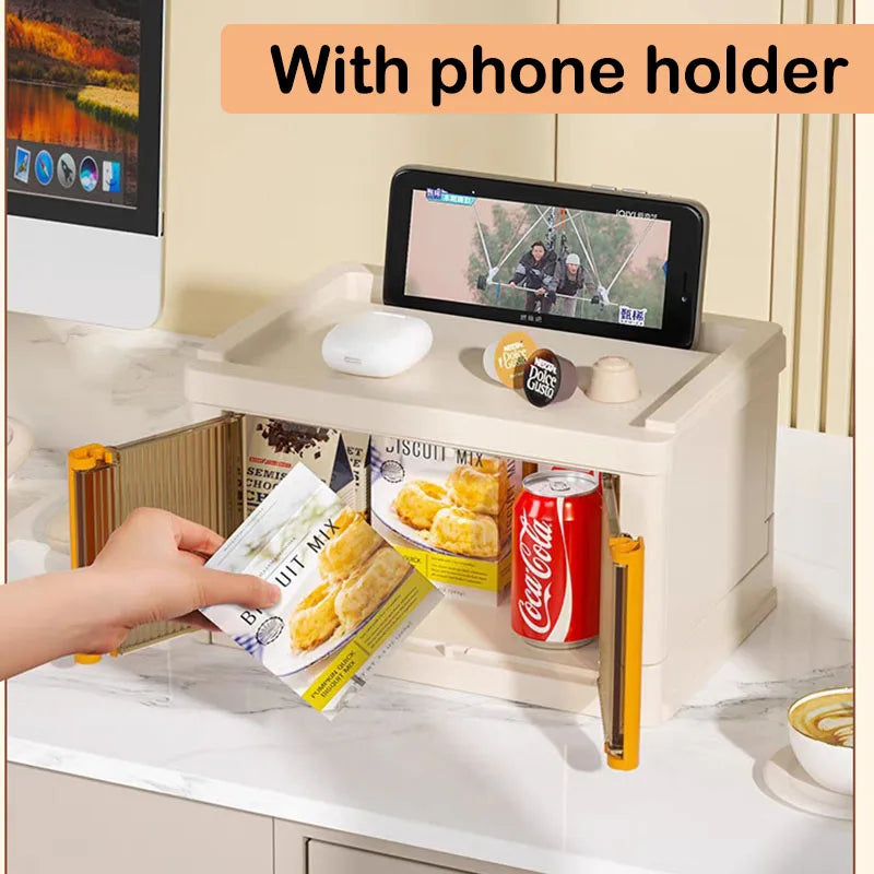 Mini Foldable Box Cloth Toy Snack Book Storage Bin Doll Storage