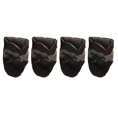 4pcs/set Waterproof Pet Dog Shoes Anti-slip Rain Snow Boot Footwear