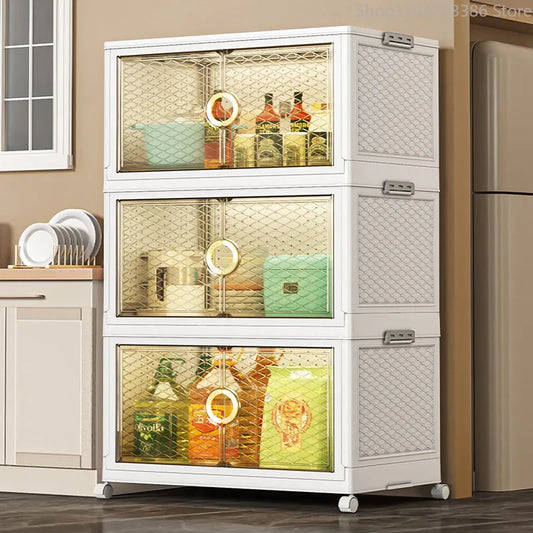Folding Storage Boxes Clothes Storage Cabinet Removable Clothes Quilts
