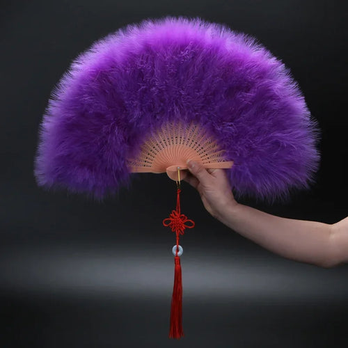 Peacock Feather Fan 1920s Great Gatsby Theme Party Dance Accessories