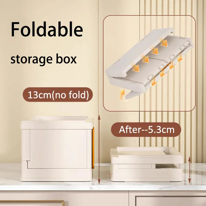 Mini Foldable Box Cloth Toy Snack Book Storage Bin Doll Storage