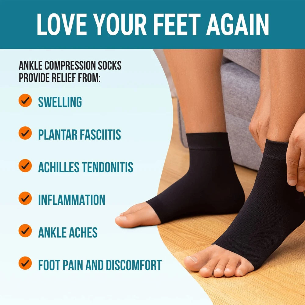 Neuropathy Socks for Women Men,1Pair Soothe Compression Socks for