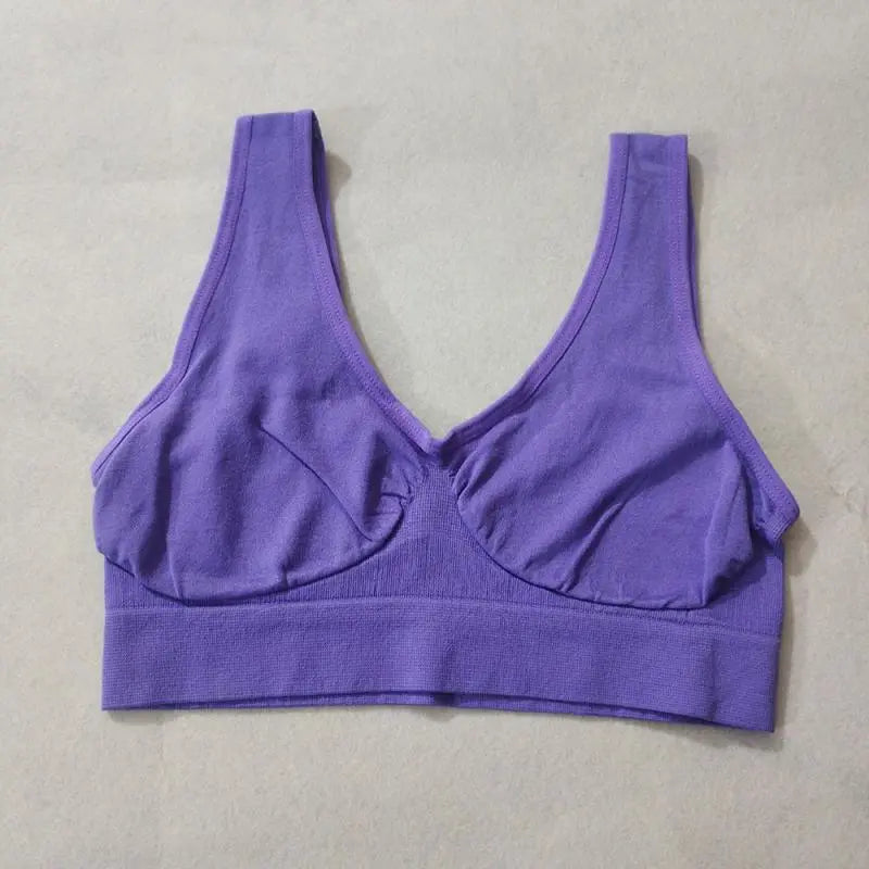 Women Sports Bra Without pad Sleep Brassiere Underwear sleep yoga