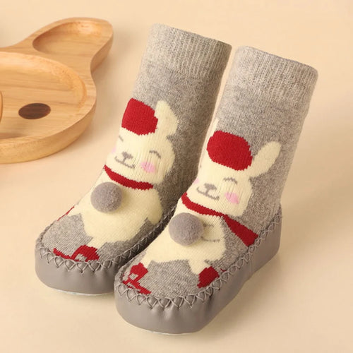 Toddler Indoor Sock Shoes Newborn Baby Socks Winter Thick Terry Cotton