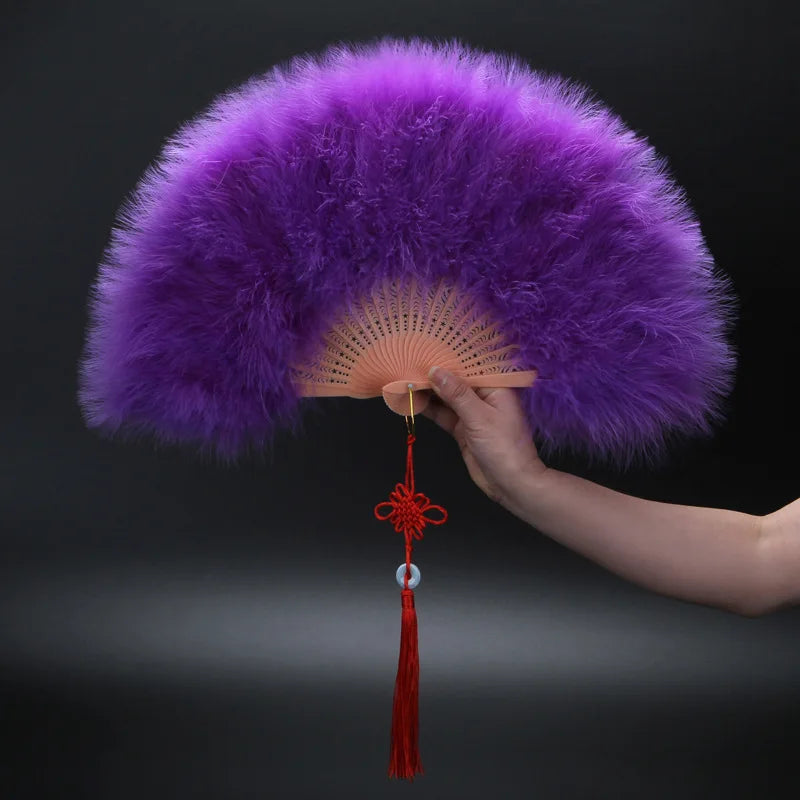 Peacock Feather Fan 1920s Great Gatsby Theme Party Dance Accessories