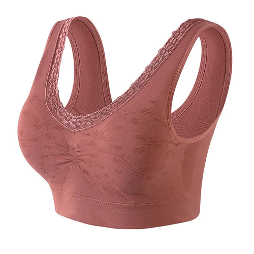 Mother Bra Middle-aged and Elderly Underwear Female Beauty Back No
