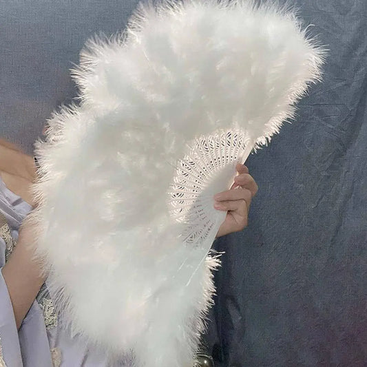 Pretty Hand Held Fan Fine Texture Show Props Fashion Faux Peacock