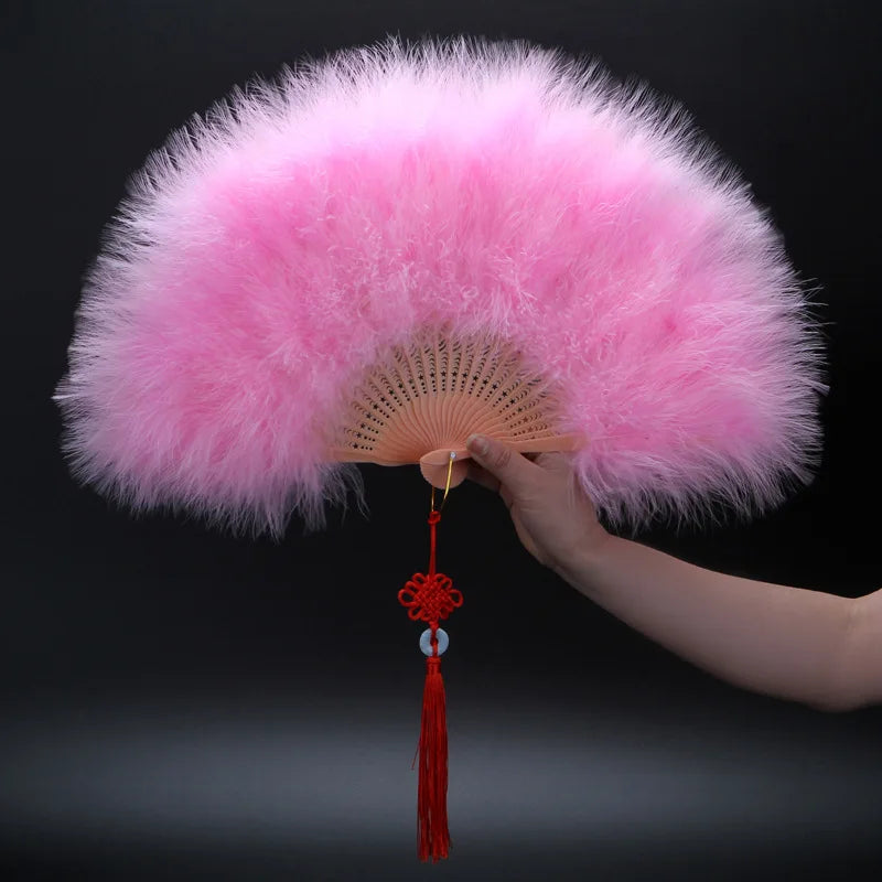 Peacock Feather Fan 1920s Great Gatsby Theme Party Dance Accessories